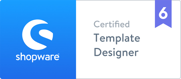 Zertifikat Shopware 6 | Certified Template Designer | hmmh